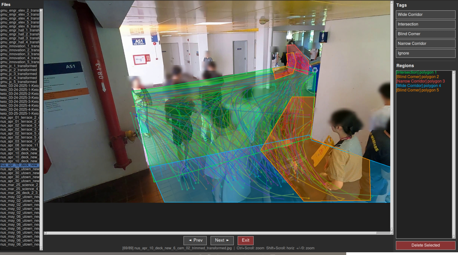 Scenario tagging annotation tool UI