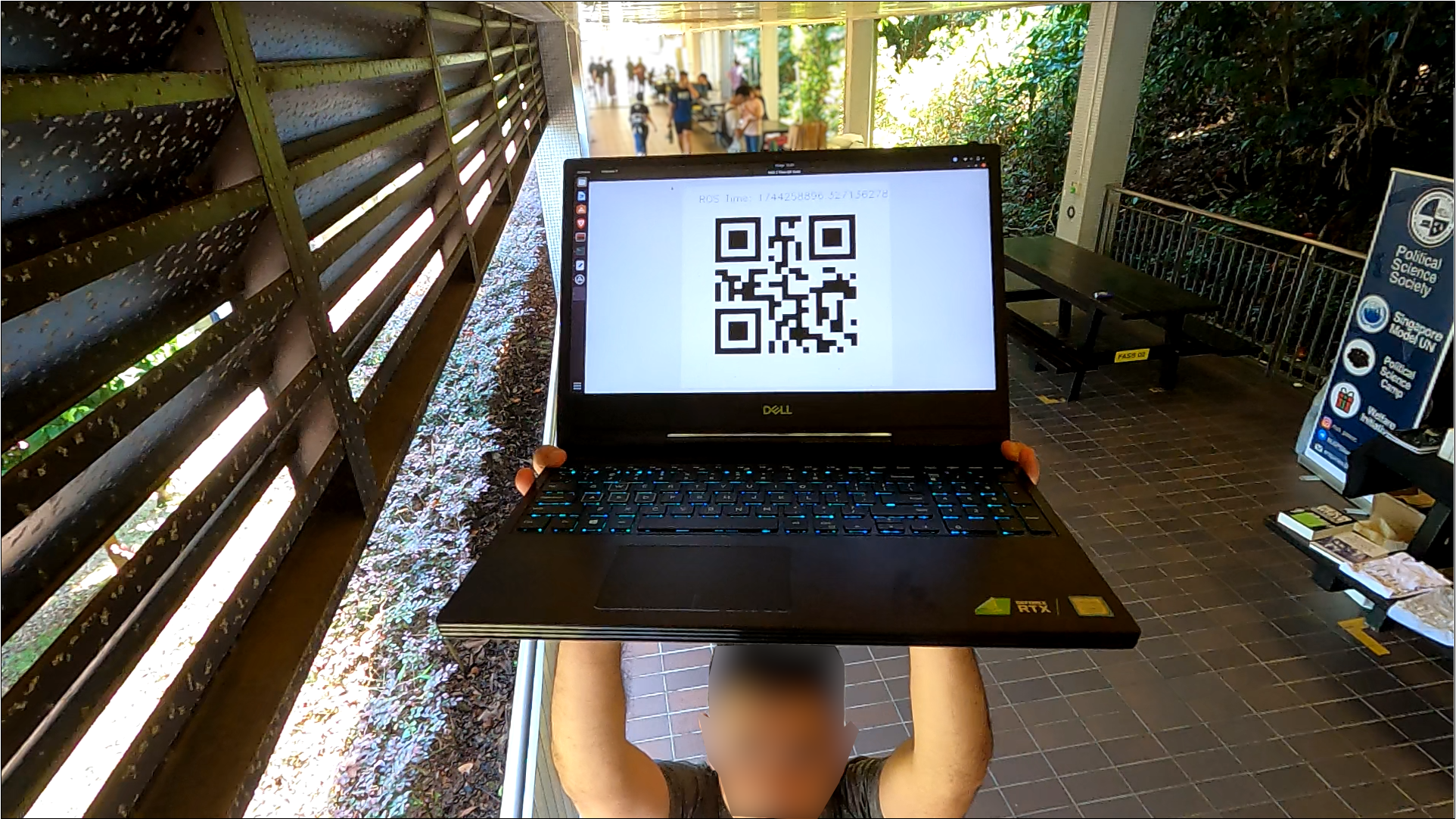 QR-code-based time synchronization between BEV and onboard data